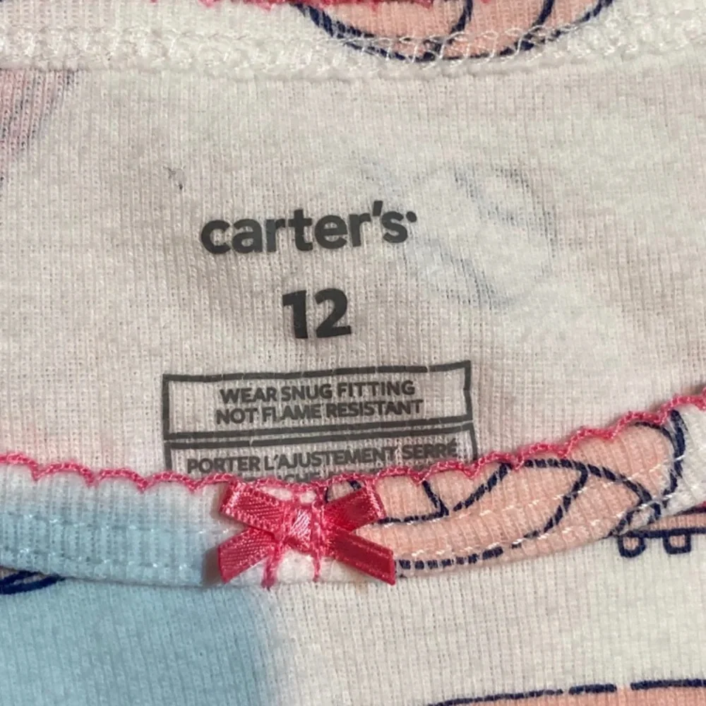 Carters 2p sports‎ pajamas 12